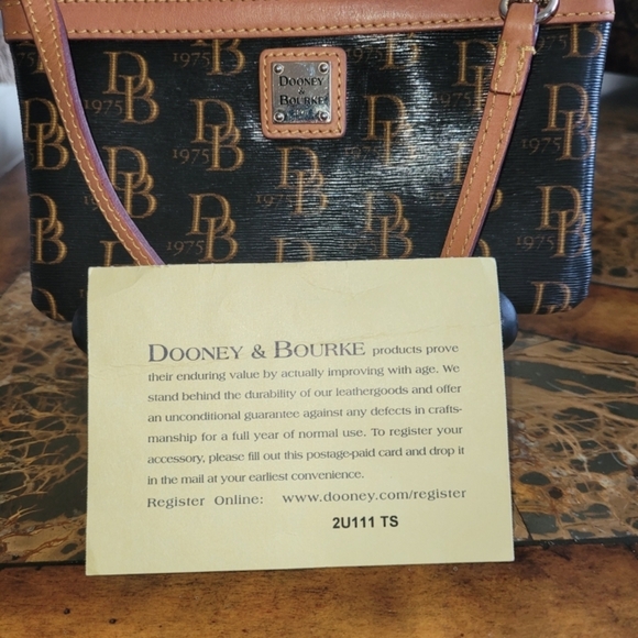 Dooney & Bourke Monogram Handbag - Black and Brown - Picture 6 of 6